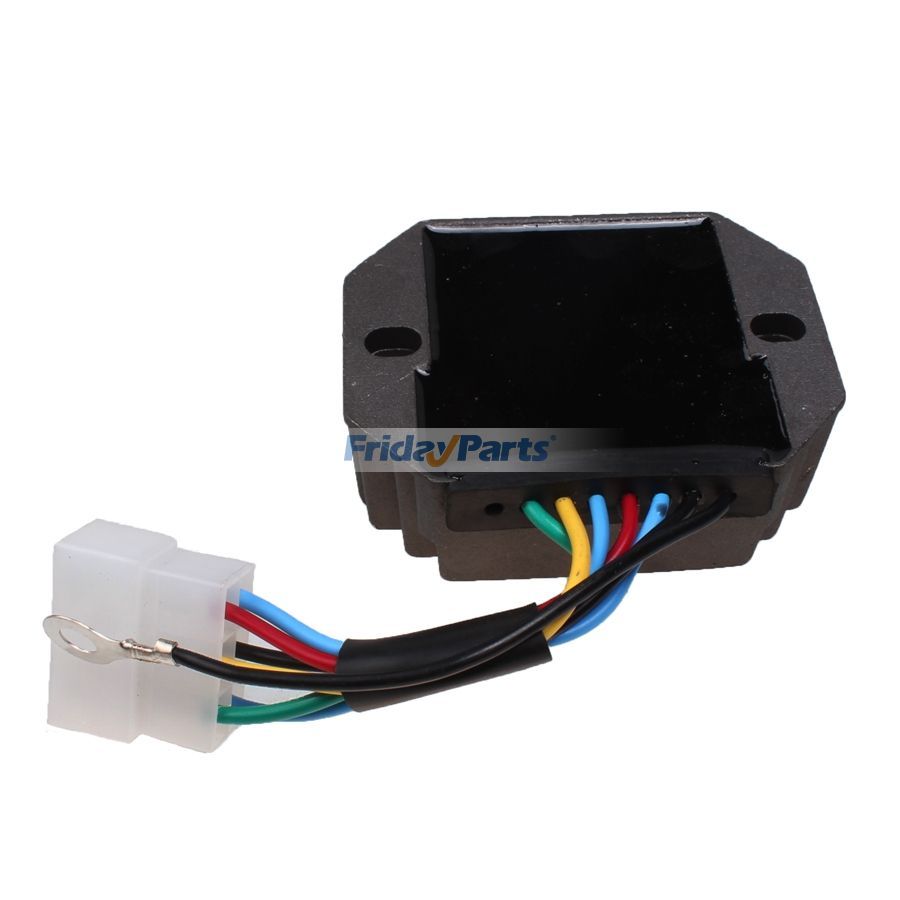 Regulador de voltaje de 12 V para tractor Kubota B5200 B6200 B7200 B8200 B9200 6 cables 15533-64600 H1550-64600 76611-55440 Para KUBOTA