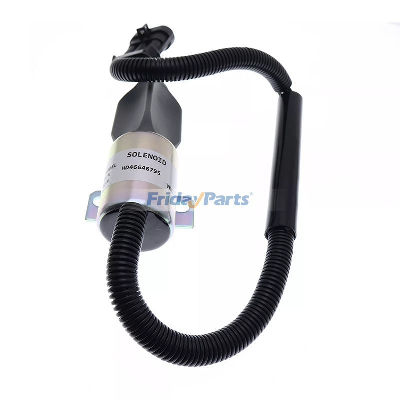 KUBOTA用用12V 1A 62.2mm シャットダウンソレノイド SA-4805-12 1753ES-12E6UC4B1S1CC43 クボタエンジン用 コイルコマンダー付き