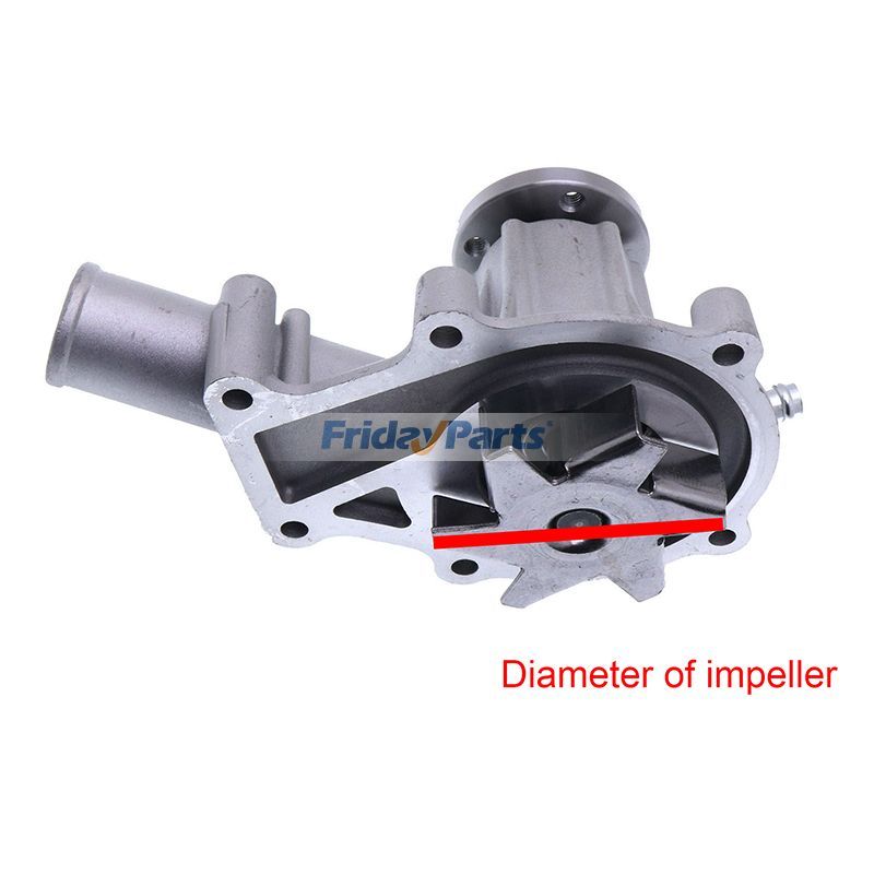 Water Pump 16251-73032 for Kubota Zero Turn Mower ZD326