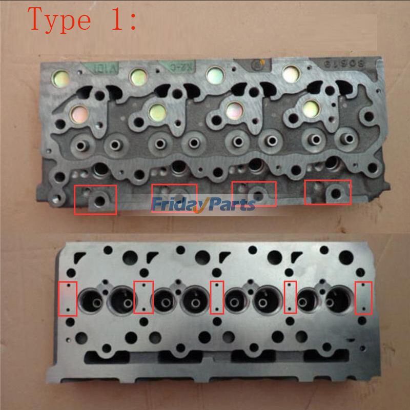 FridayParts Nackter Zylinderkopf mit komplettem Dichtungssatz-M-EB-M-E2B-E2B