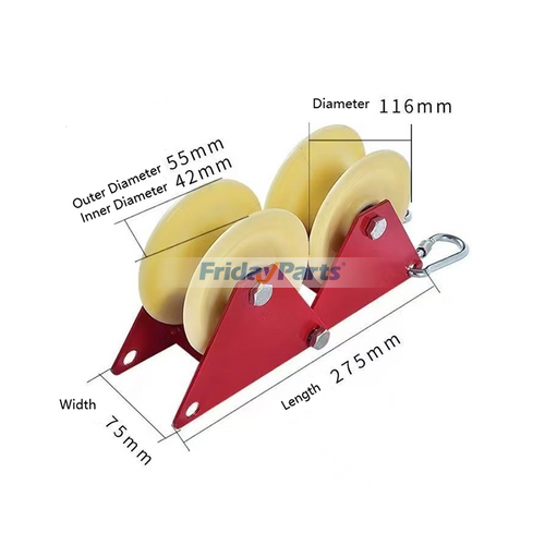 Corner Rope Pulley Labor-Saving Anti-Wear Wheel Cable Retract Protector Sling Safe Wall ...