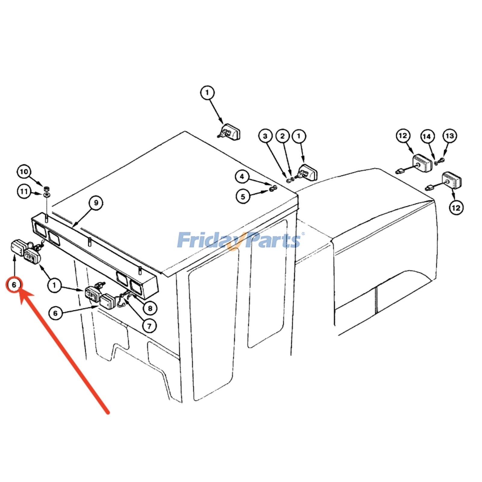 Lamp for Motor Grader