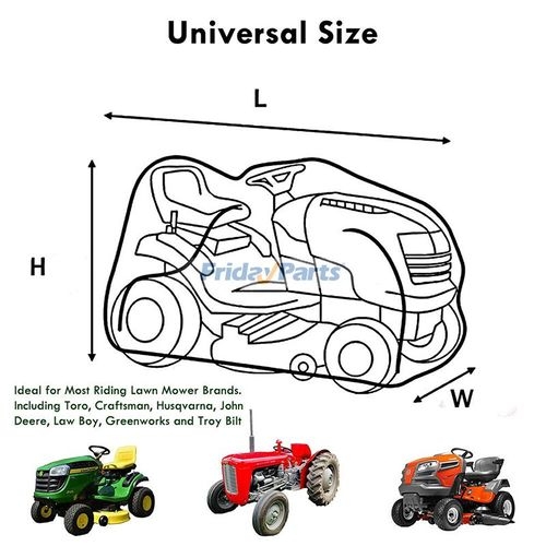 Mower Rake Cover Size Lawn Mower Tractor Cover Fit Decks up to 100