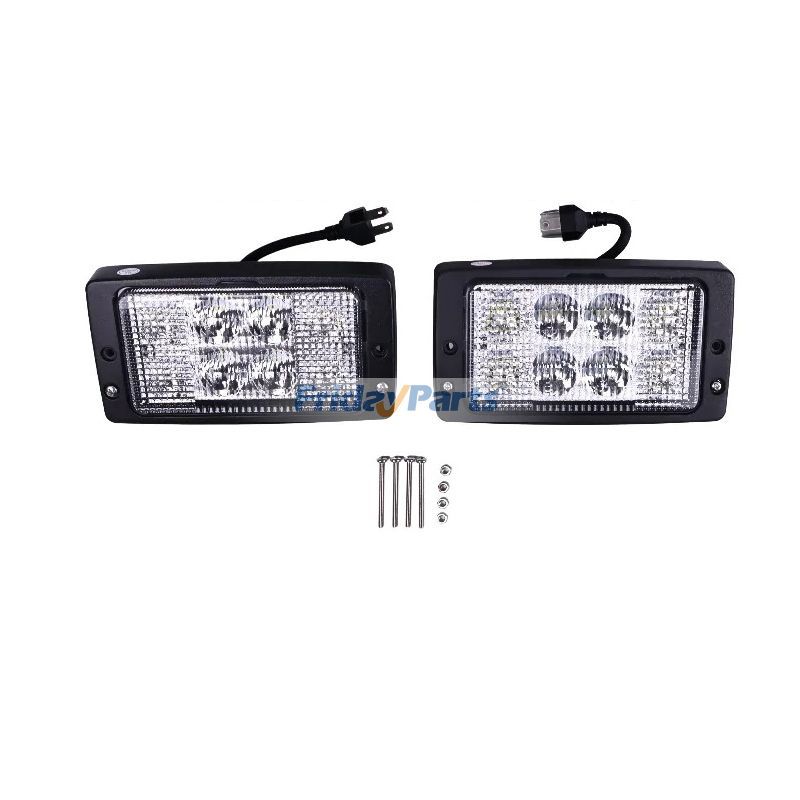 2 LED Flush Mount Lights 3713134M91 for Massey Ferguson Tractor 4225 4260 4345 6140 6190 6255 6270 8120