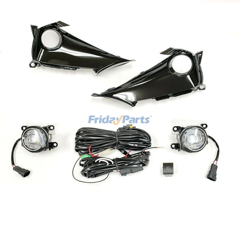 Ensemble de feux antibrouillard à LED avec fil de commutation TO1038230 pour Toyota Corolla Hatchback transparent 2019-2021