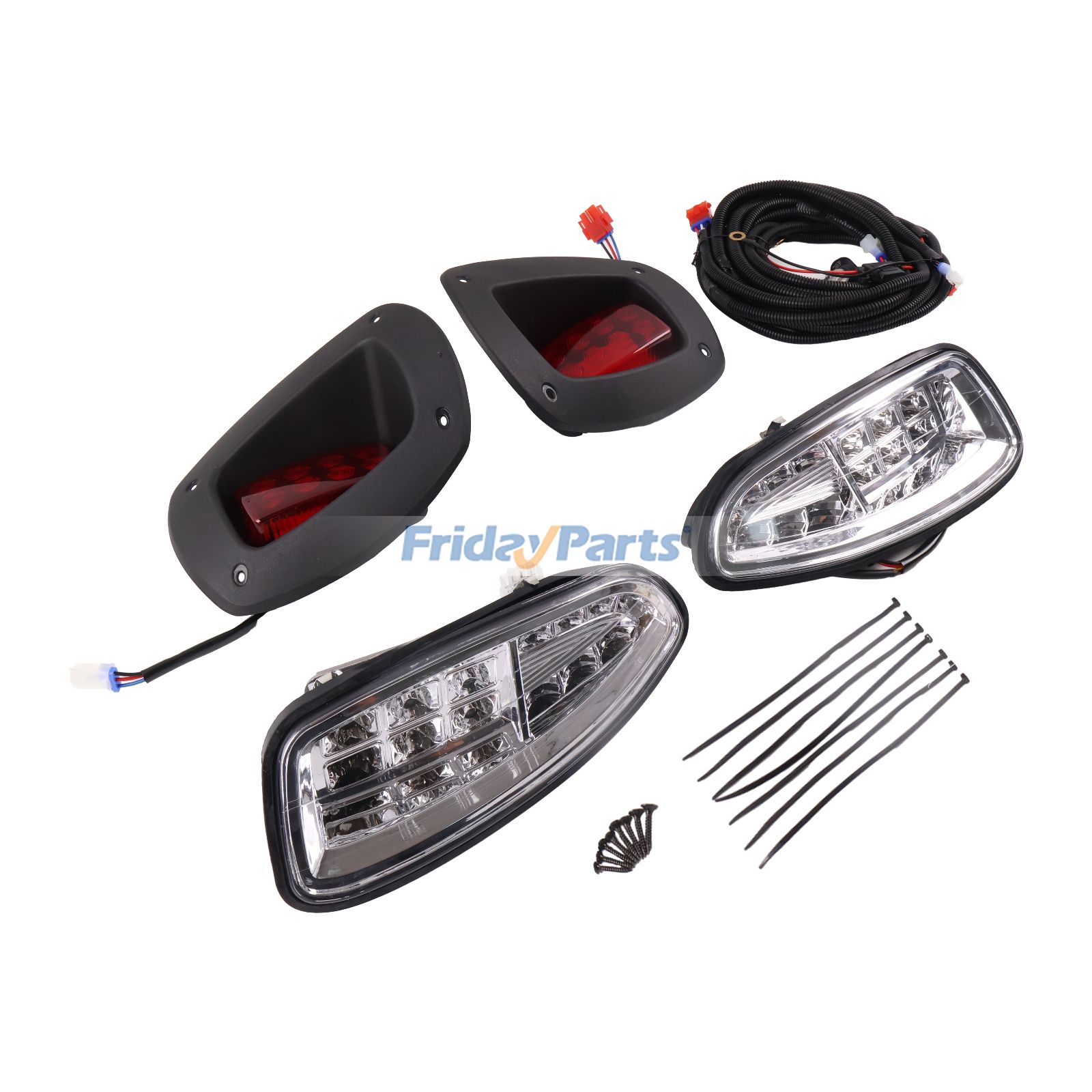 Kit de phares et feux arrière à LED pour voiturette de golf EZ-GO RXV 2008-2015