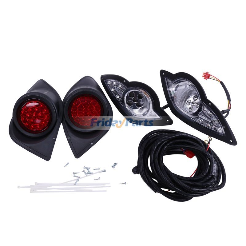 Kit de phares et feux arrière à LED FGFHLTL003 pour Yamaha Golf Cart Drive 2007-2016