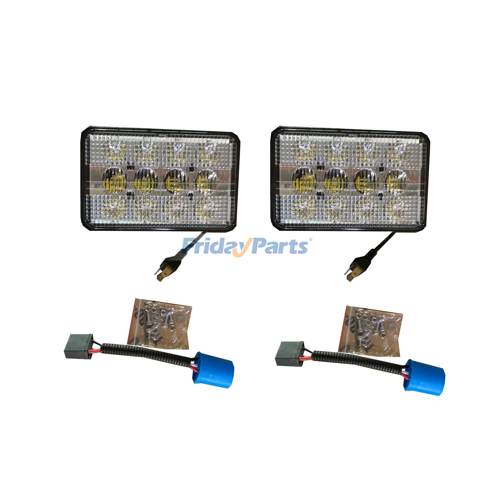 2 LED-Haubenleuchten RE58638 für John Deere Traktor 5103 5203 5220 5403 5410 5415 5603 6603