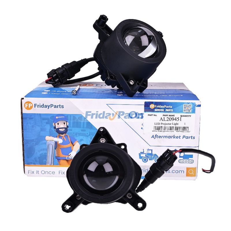 2 piezas de luz LED para proyector AL209451 para tractor John Deere 6090MC 6100MC 6110RC 6120M 6140M 6195M 6250R 6R110 6R140 6M-2104 8R-2304 8R370