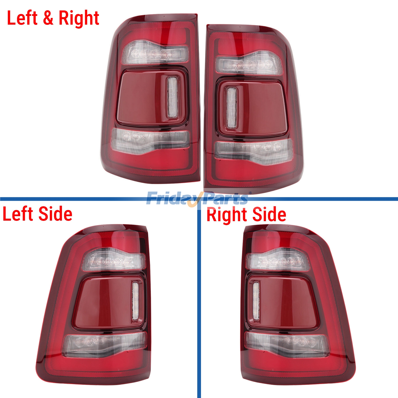 車両 LED テールライト ラム ピックアップ 2019-2022