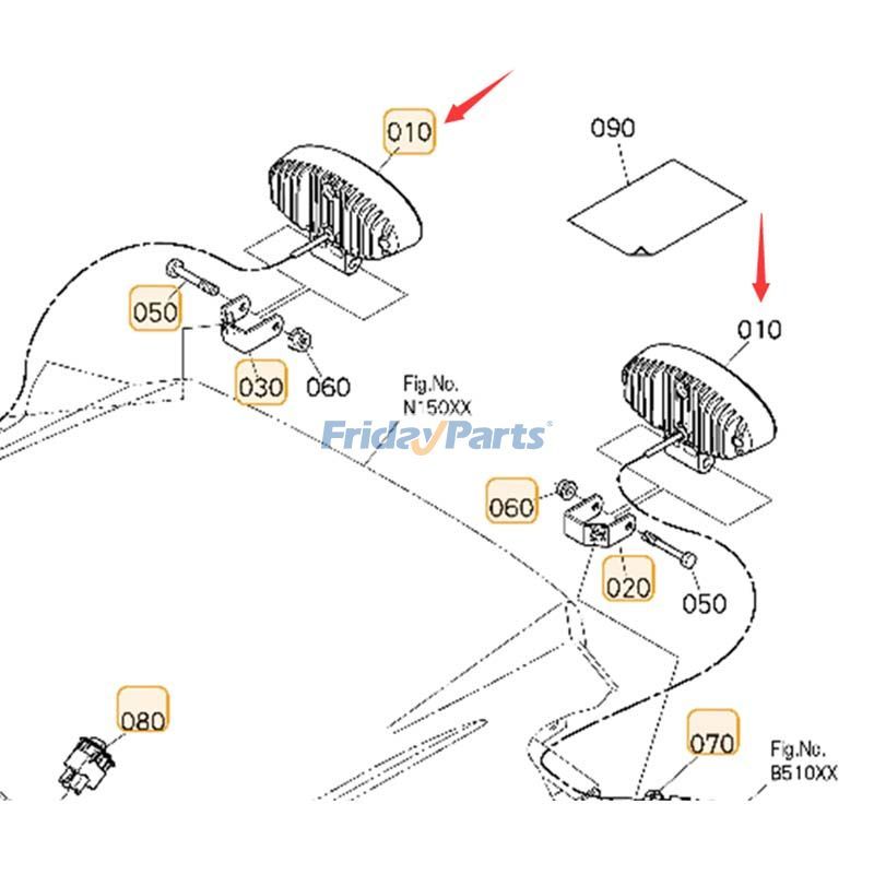 LED Working Light  for Tractor