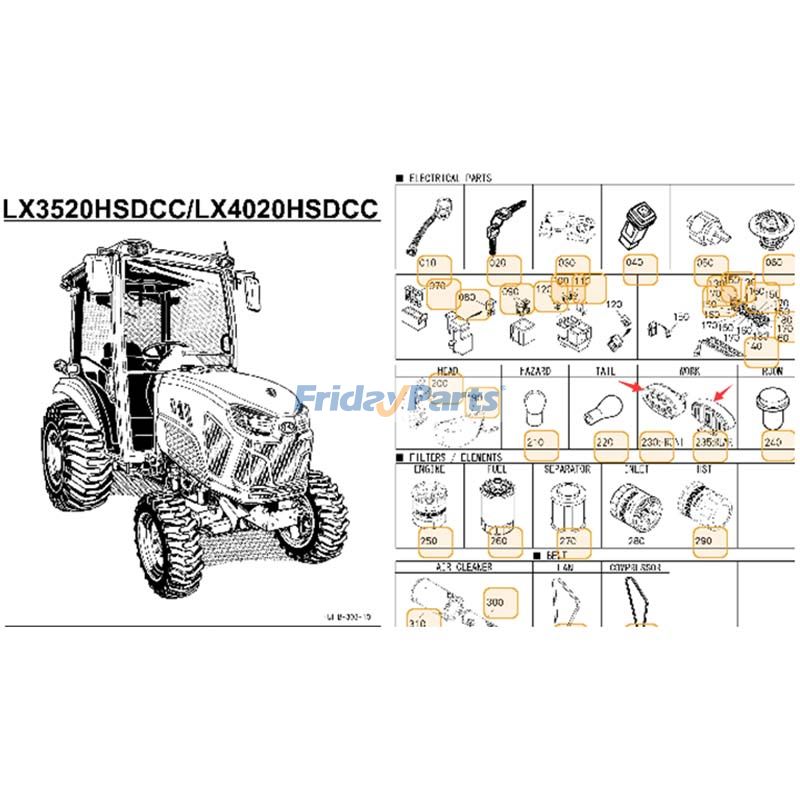 LED Working Light for Tractor