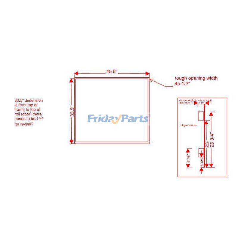 Linker und rechter Türrahmenfür Bagger