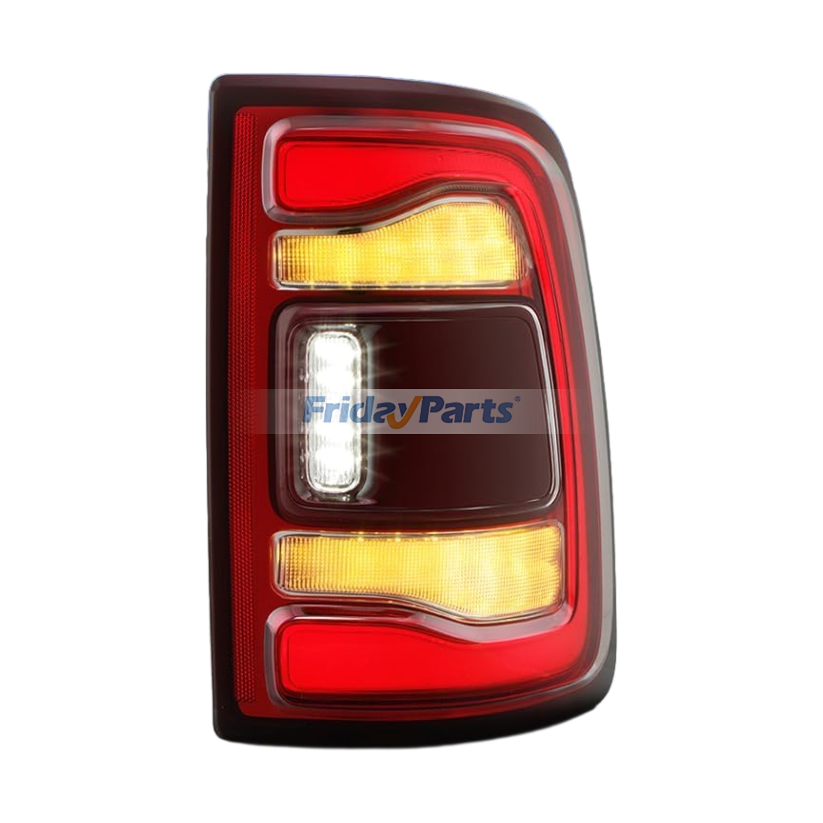 Embellecedor del lado izquierdo del conductor y derecho del pasajero con luz trasera de punto ciego y luz de freno 68548943AB 68548942AB para Dodge Ram 2500 3500 2019-2024 de FridayParts