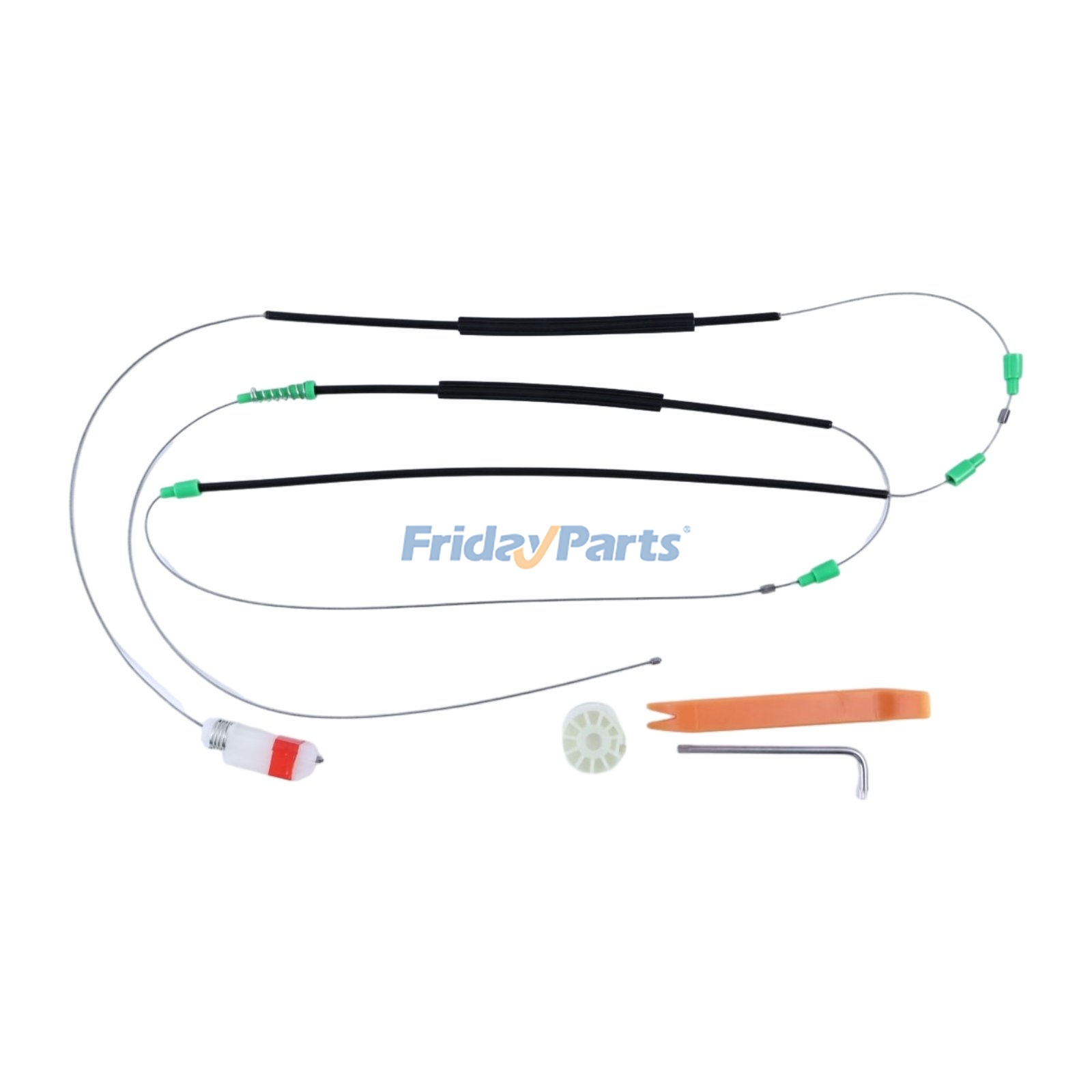 FridayParts Reparatursatz für Fensterheber vorne links, Fahrerseite