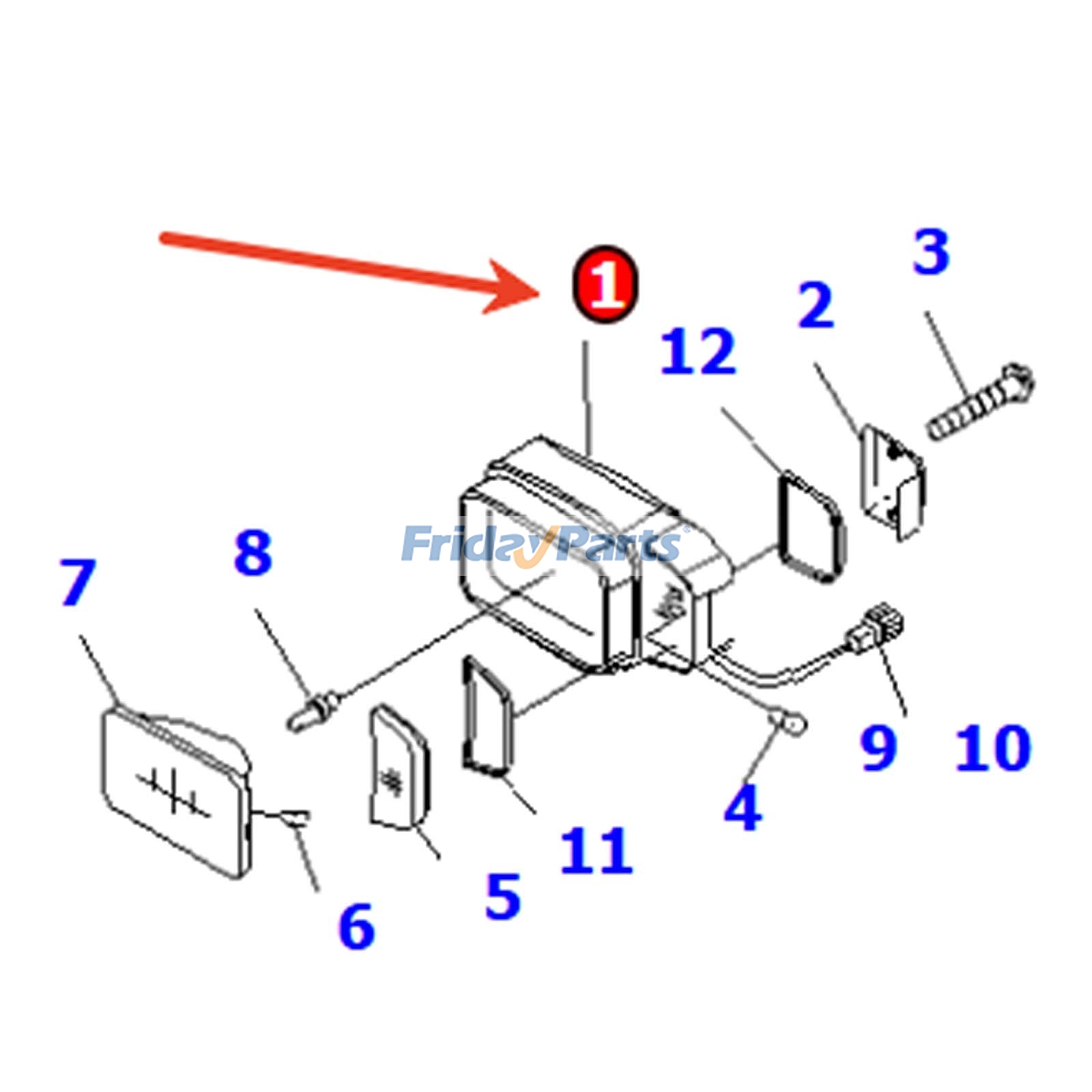 Head Lamp for Loader,Motor Grader