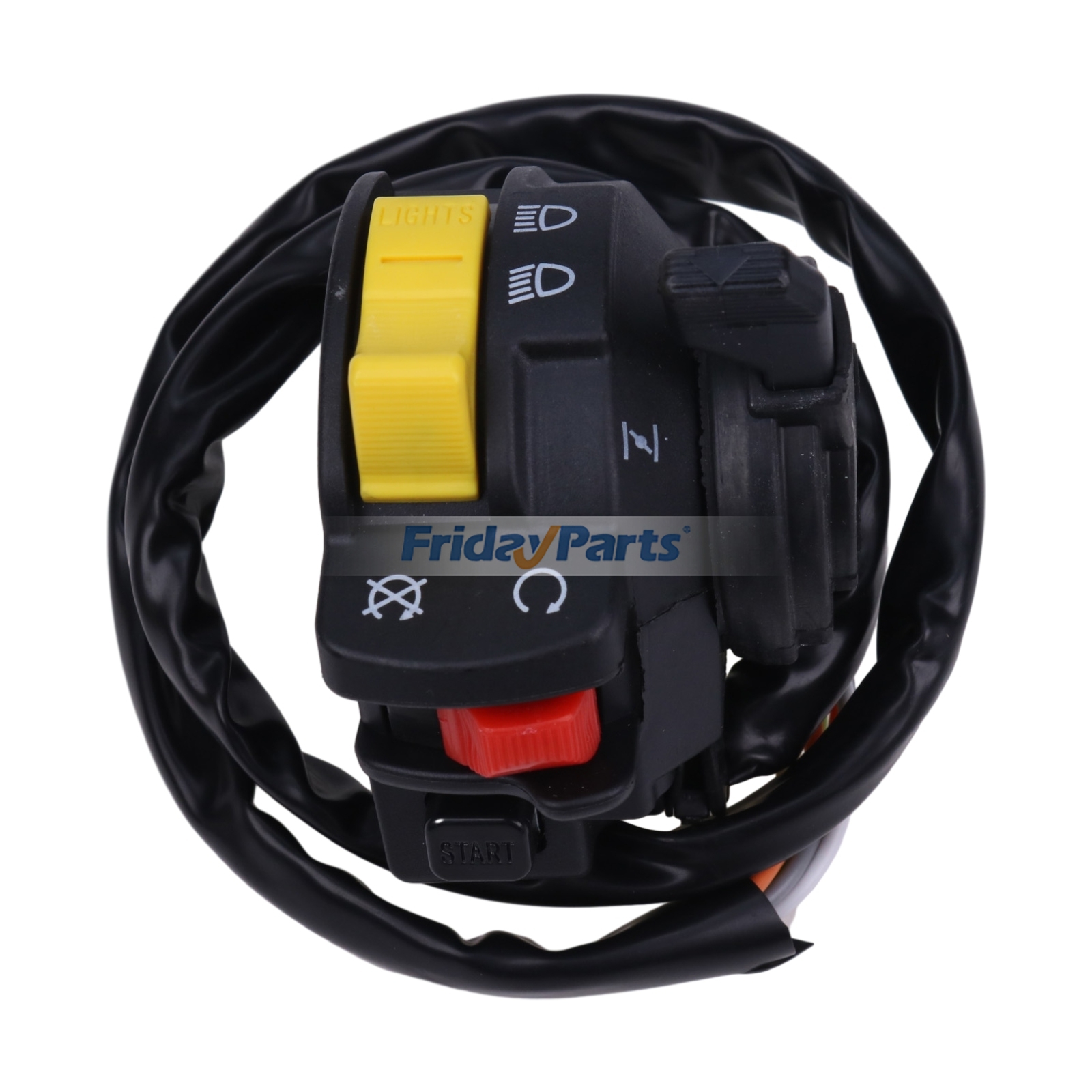 Left Handlebar Control Switch Start Stop Headlight for Sport UTV/ATV