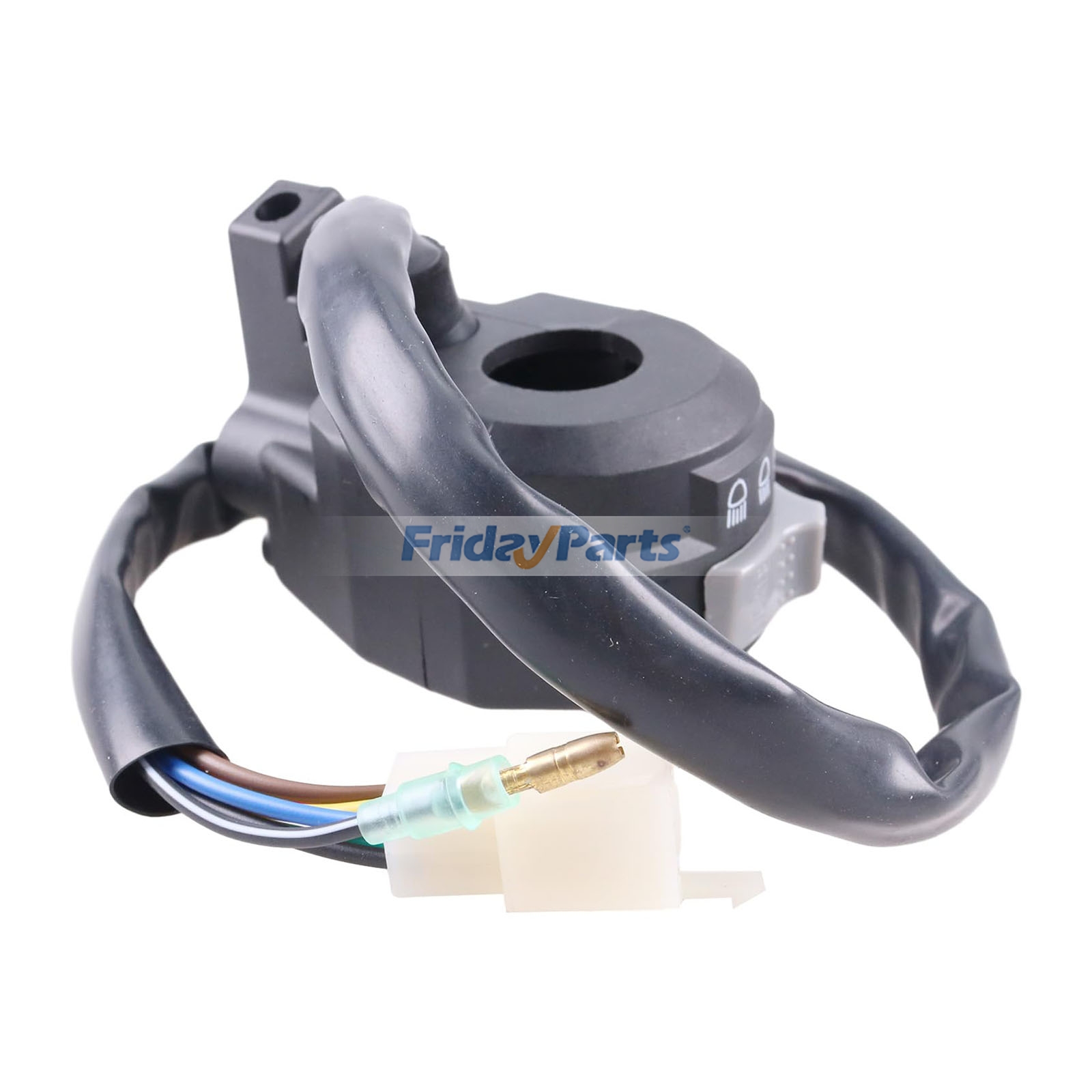 FridayParts Motorstart-/Scheinwerferschalter am linken Lenker