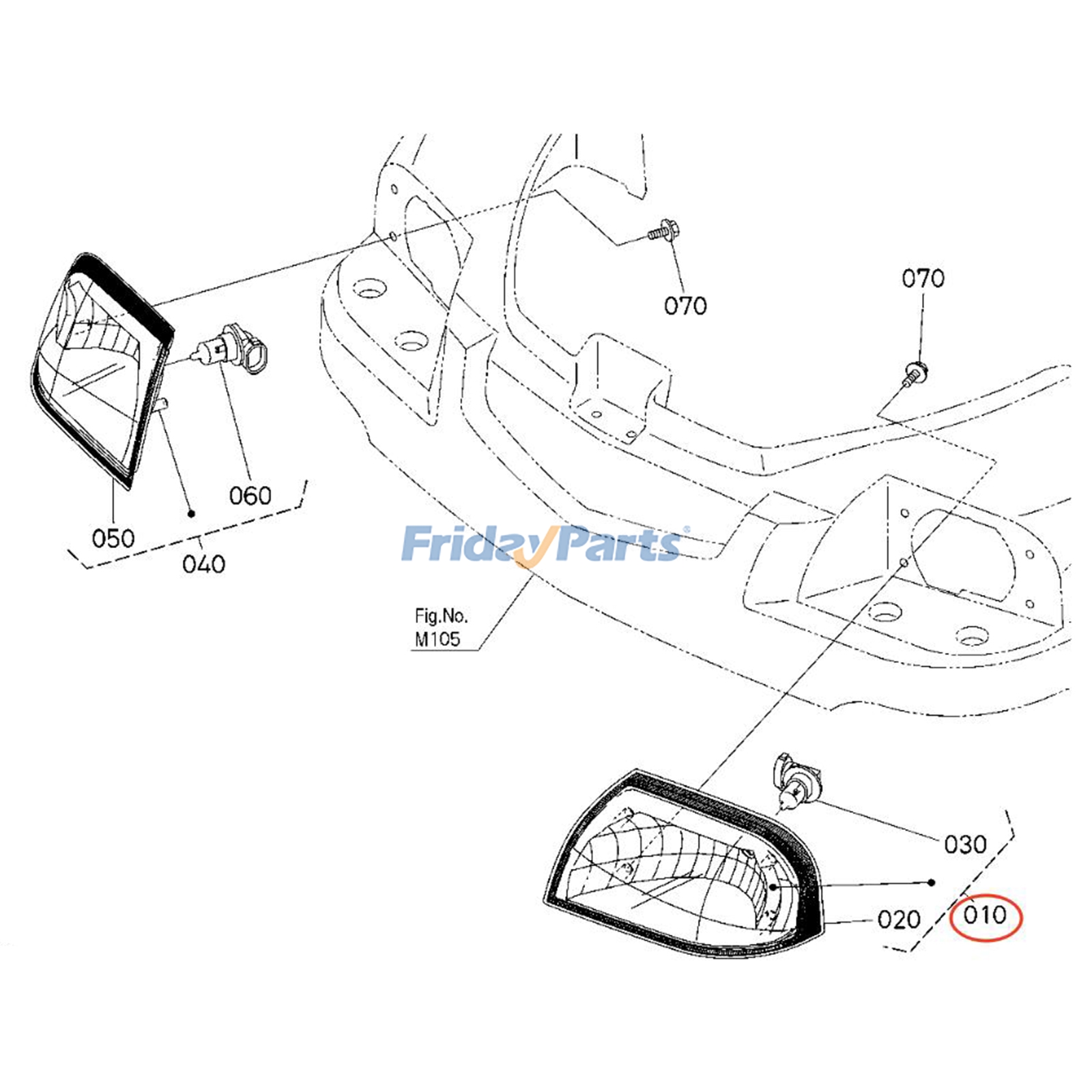 FridayParts Scheinwerfer