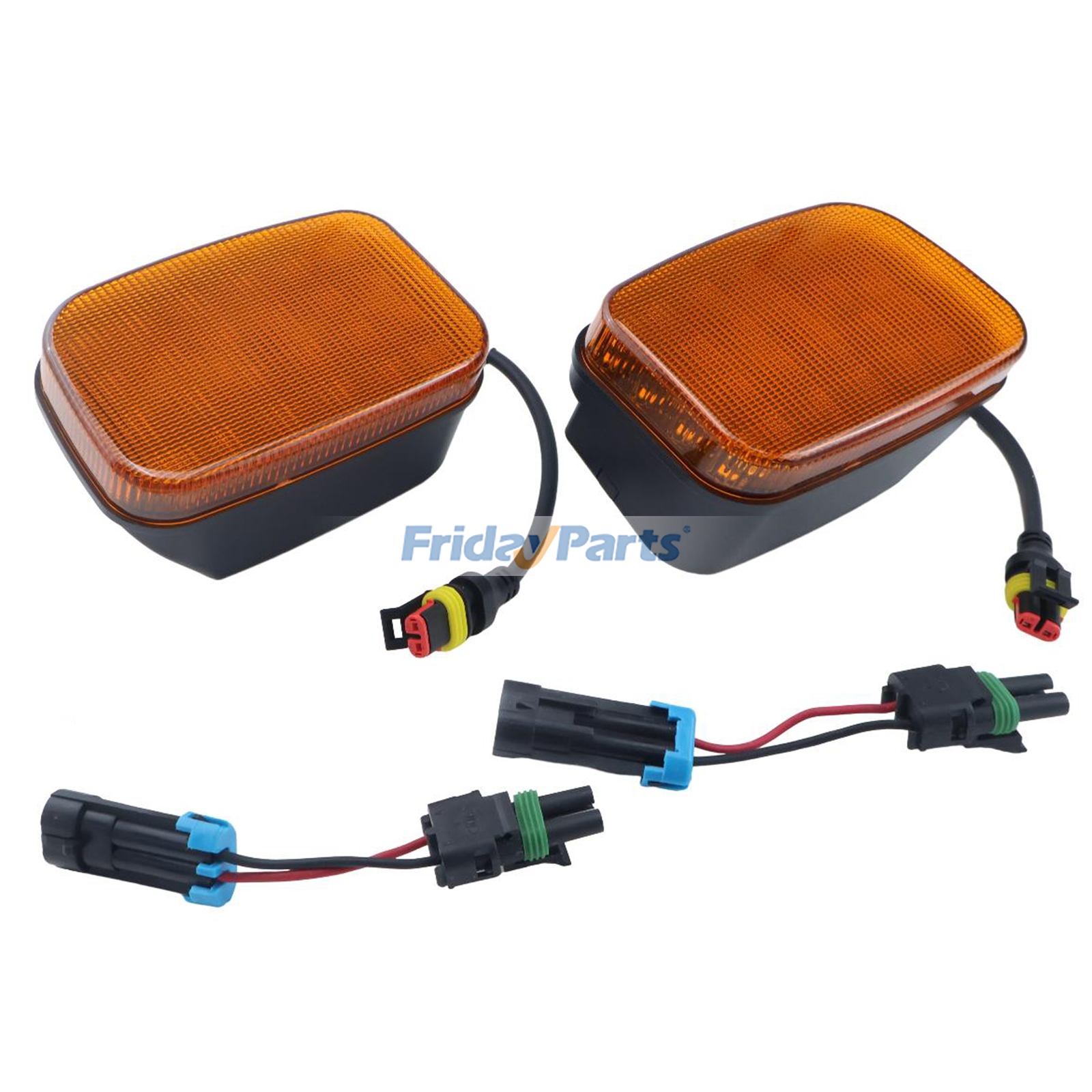 Left & Right Cab Roof Warning Light RE39581 RE39582 for John Deere Engine 4045 6068 Tractor 5200 5210 5300 5310 5400 5410 5500
