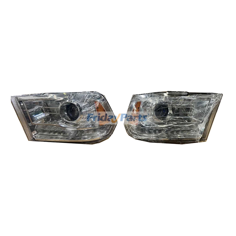 Left & Right Chrome Projector Headlight Headlamp 68324941AD 68324940AD for Ram 1500 2500 3500 2016-2021