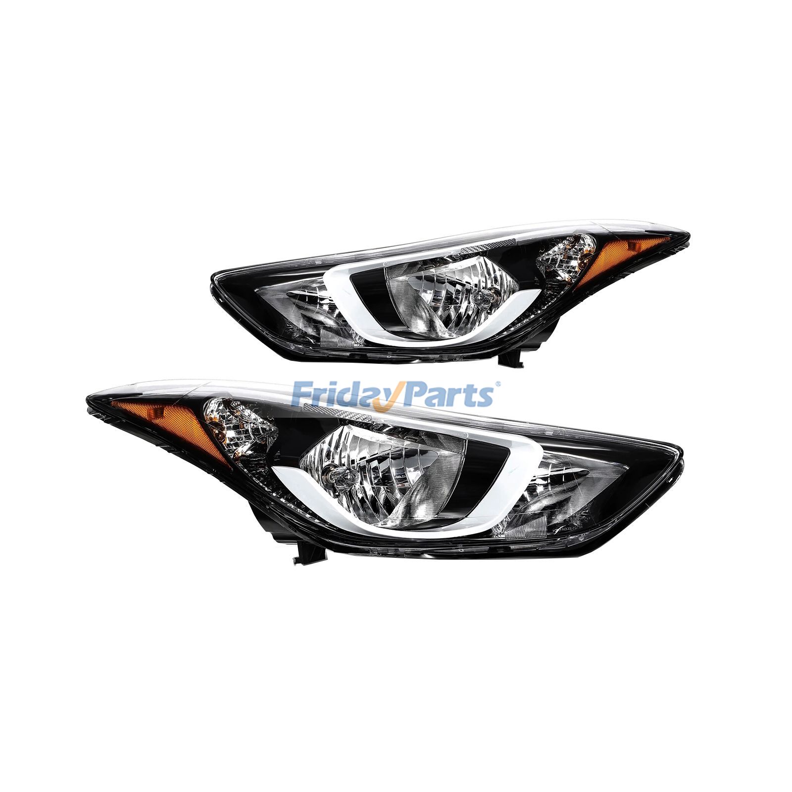 Linke und rechte Scheinwerferbaugruppe 92101-3Y500 92102-3Y500 für 2014-2016 Hyundai Elantra