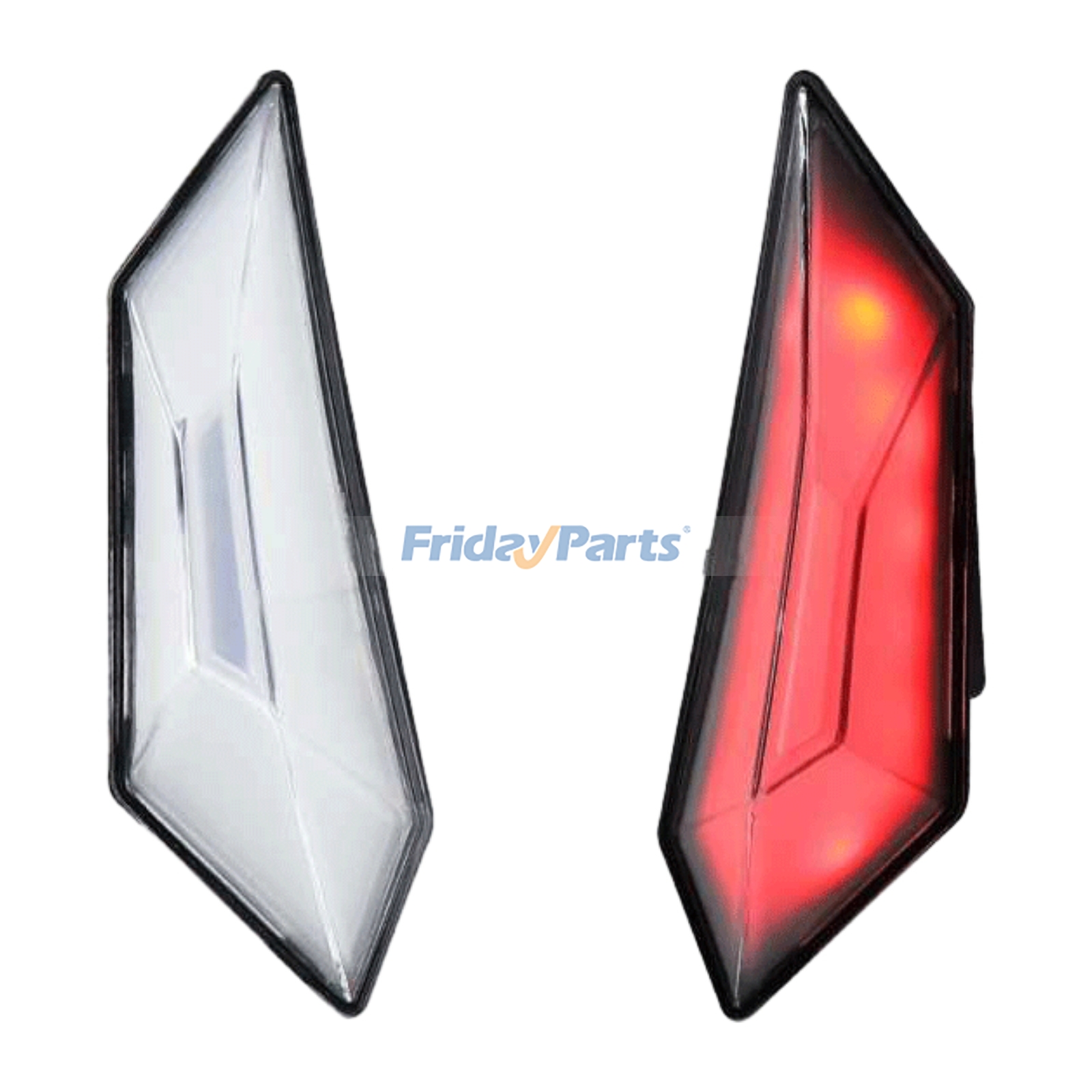 Linke und rechte LED-Seitenmarkierungsleuchte hinten 2414542 2414543 für Polaris RZR Pro XP 2020-2024