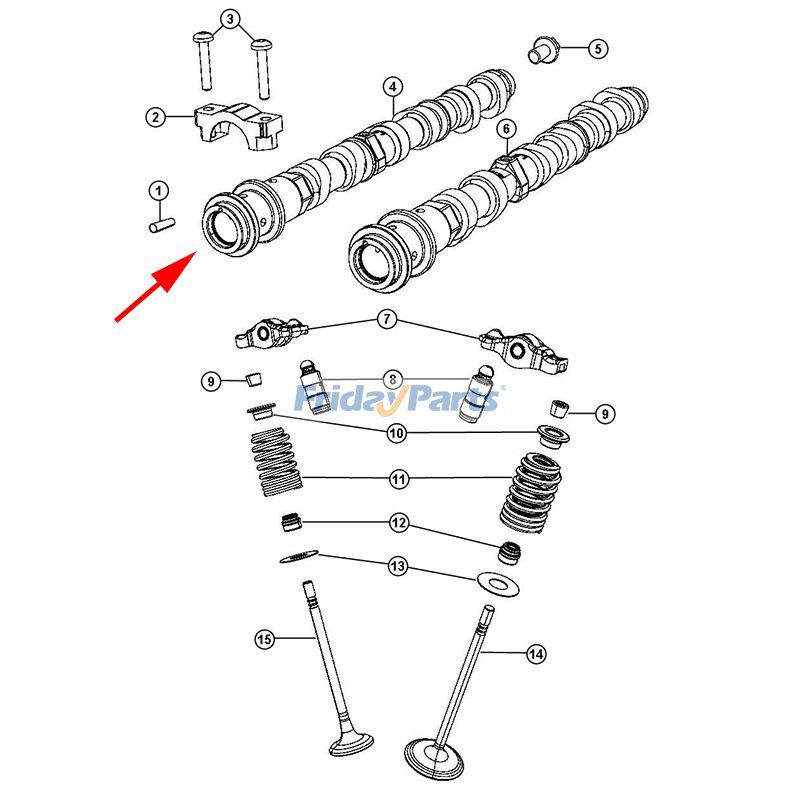 Linke Auslassnockenwellefür FahrzeugFür Dodge,Für Jeep,Für Chrysler