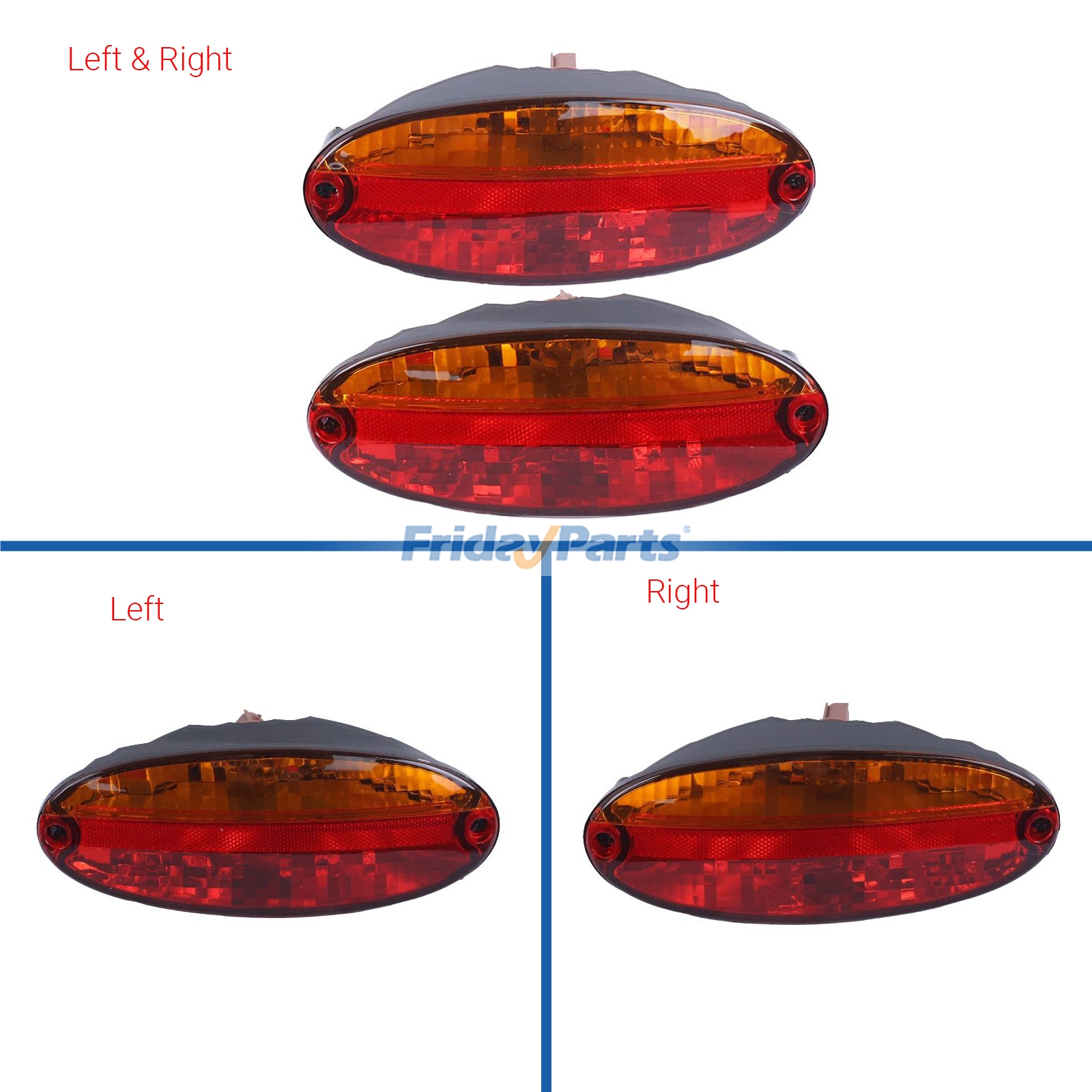 Feu arrière gauche et droit RE269635 RE269644 pour tracteur John Deere 7210R 7215R 7230R 7250R 7310R 8235R 8245R 9510R