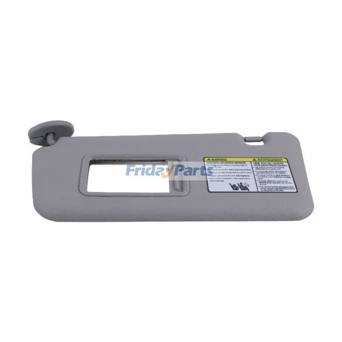 Visiera Parasole Lato Conducente Sinistro Grigia Per Toyota RAV4 2004-2005, Ricambio 74320-42420-B0, Con Specchietto