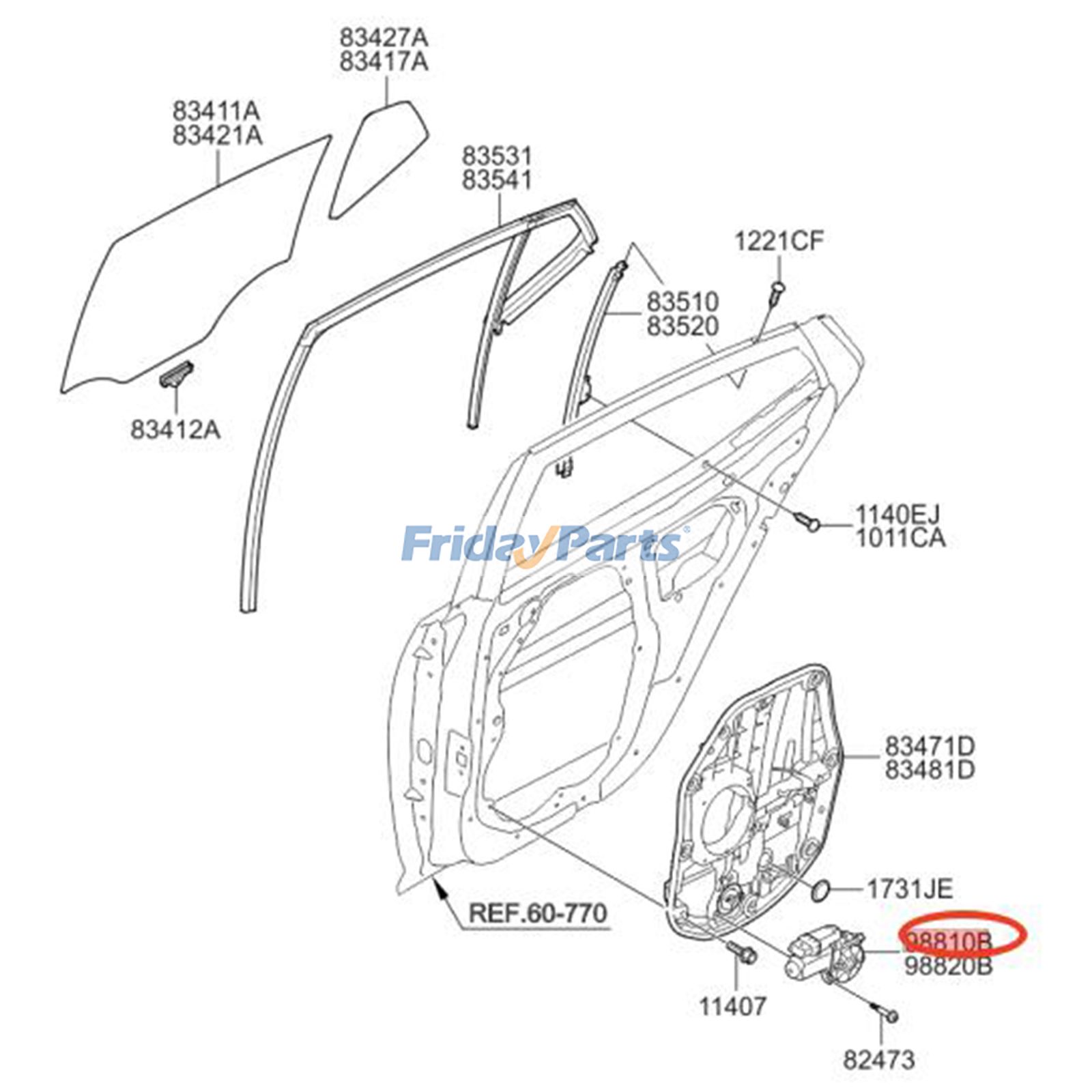 Power Window Motor For Kia