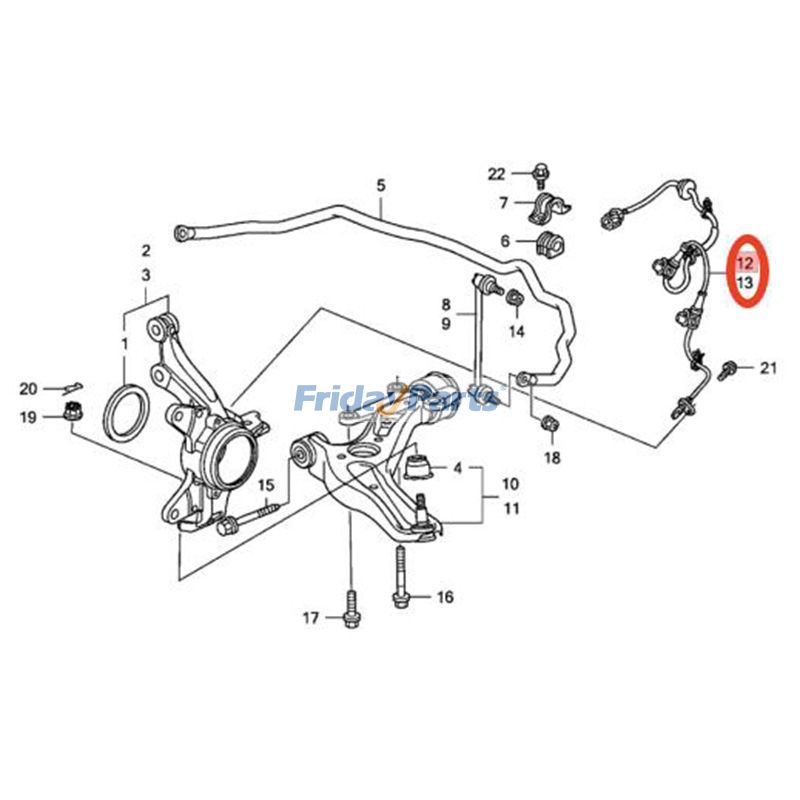 Links und rechts ABS-Sensor 57450SLNA01 57455SLNA01 für Honda 2007-2008 Fitfür Für Honda