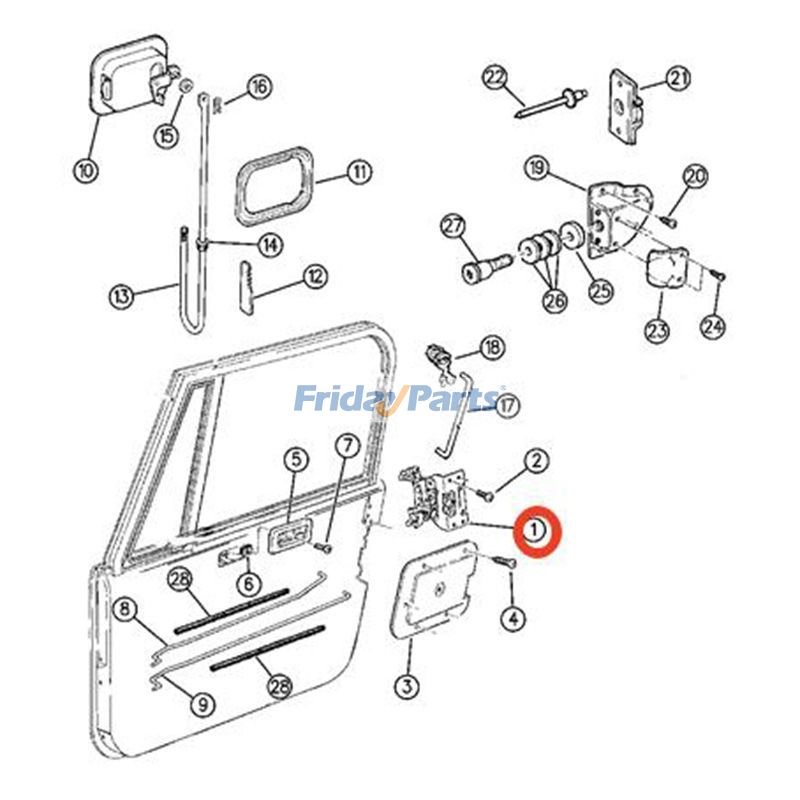  Door Lock Latch For Jeep