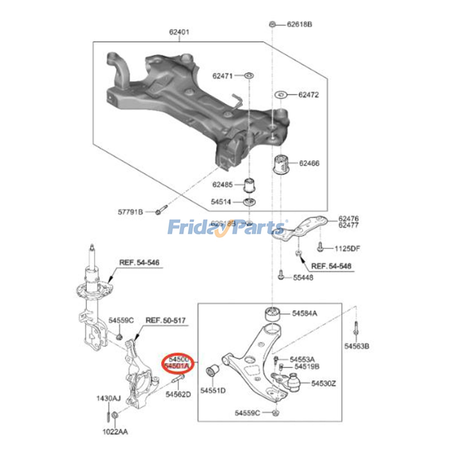 FridayParts Unterer Querlenker