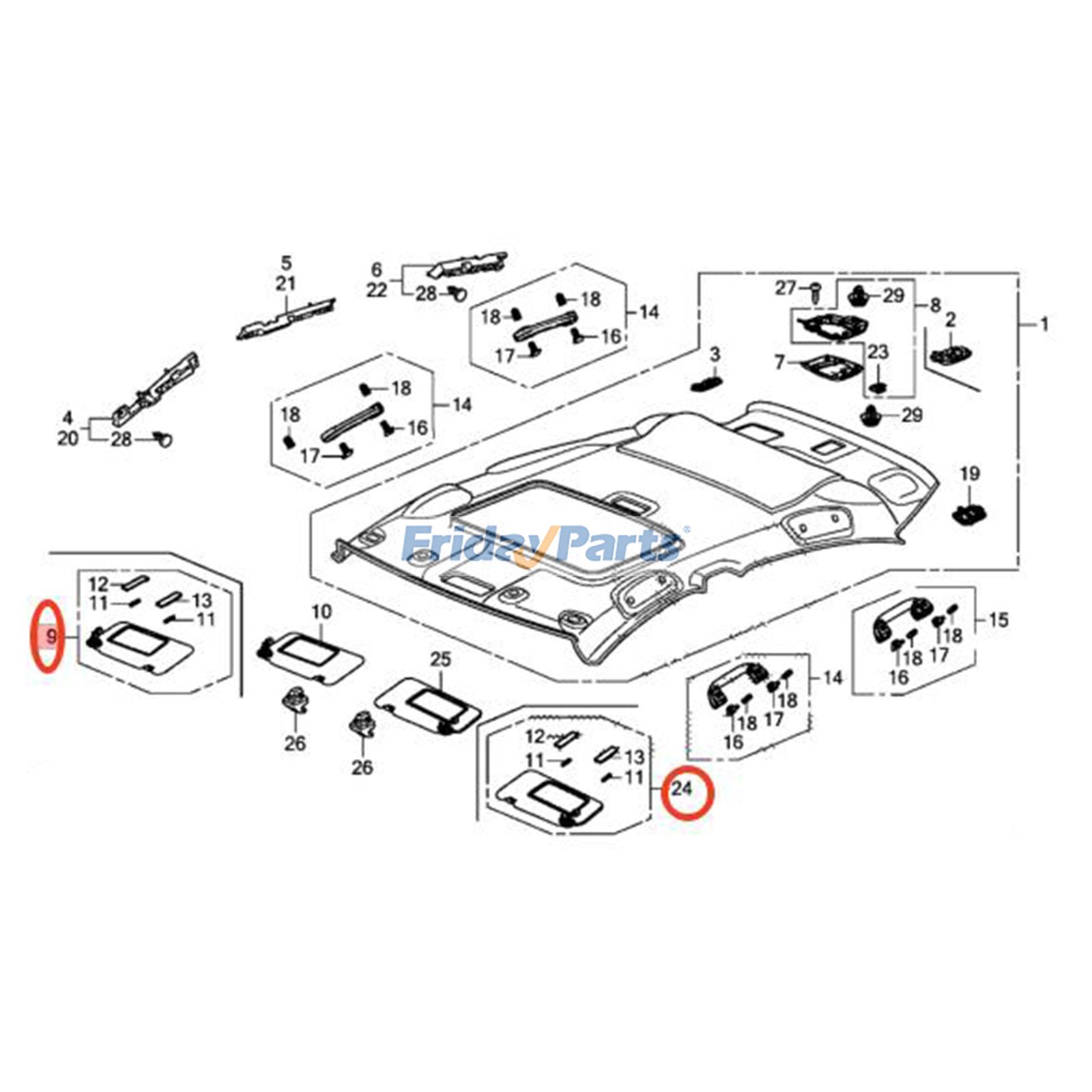 FridayParts Sonnenblende