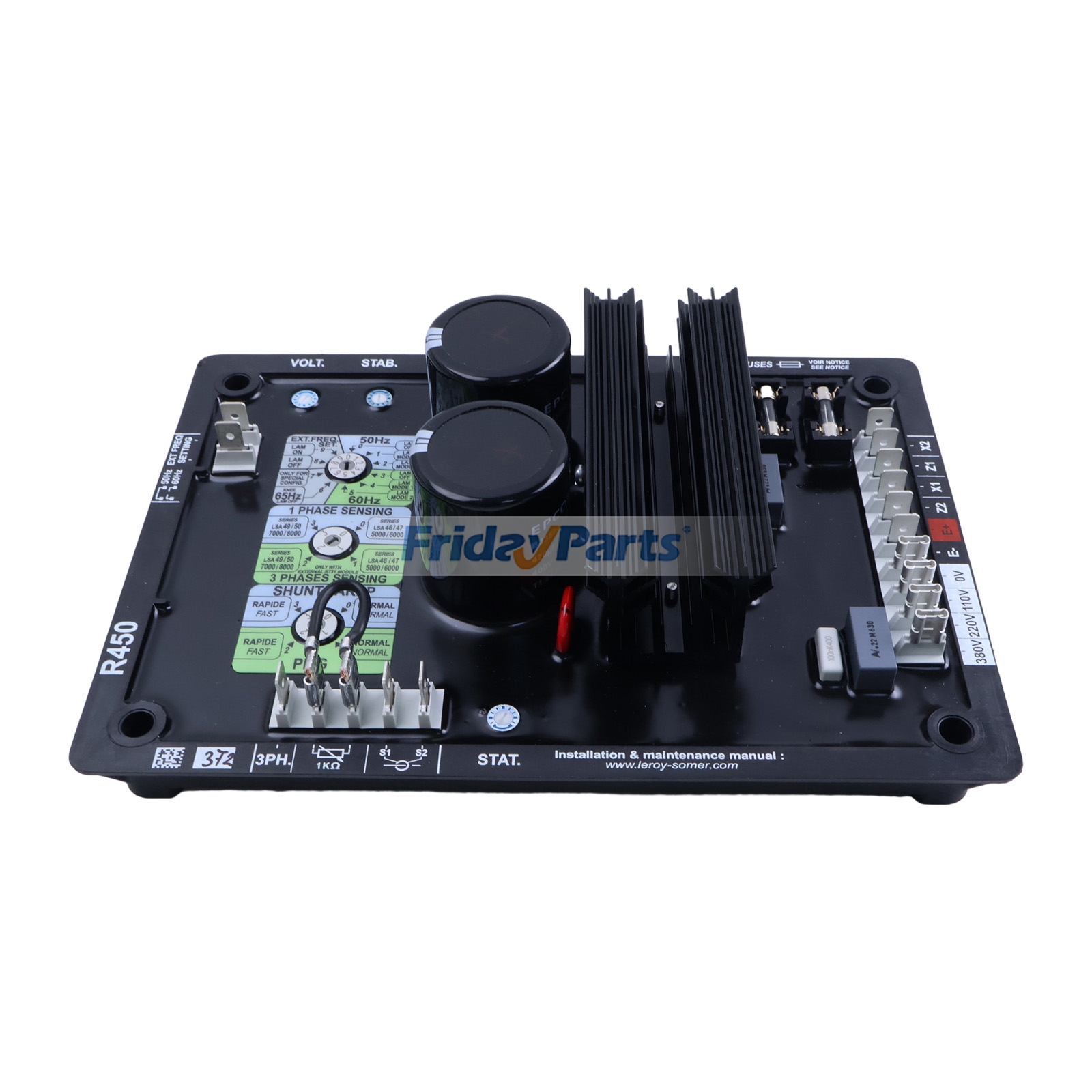Regulador Automático de Voltagem Leroy Somer AVR R450 para Gerador para Gerador