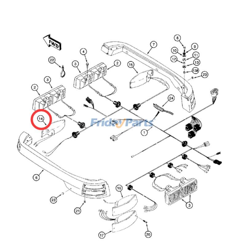  LH Front Turn Lamp L For New Holland