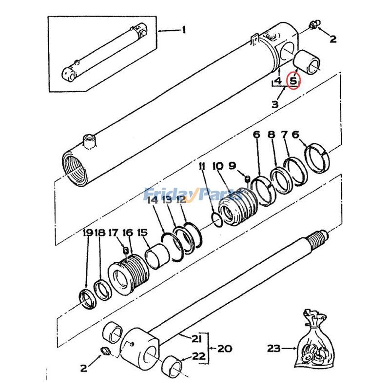 Lift Cylinder Bushing Backhoe for Excavator
