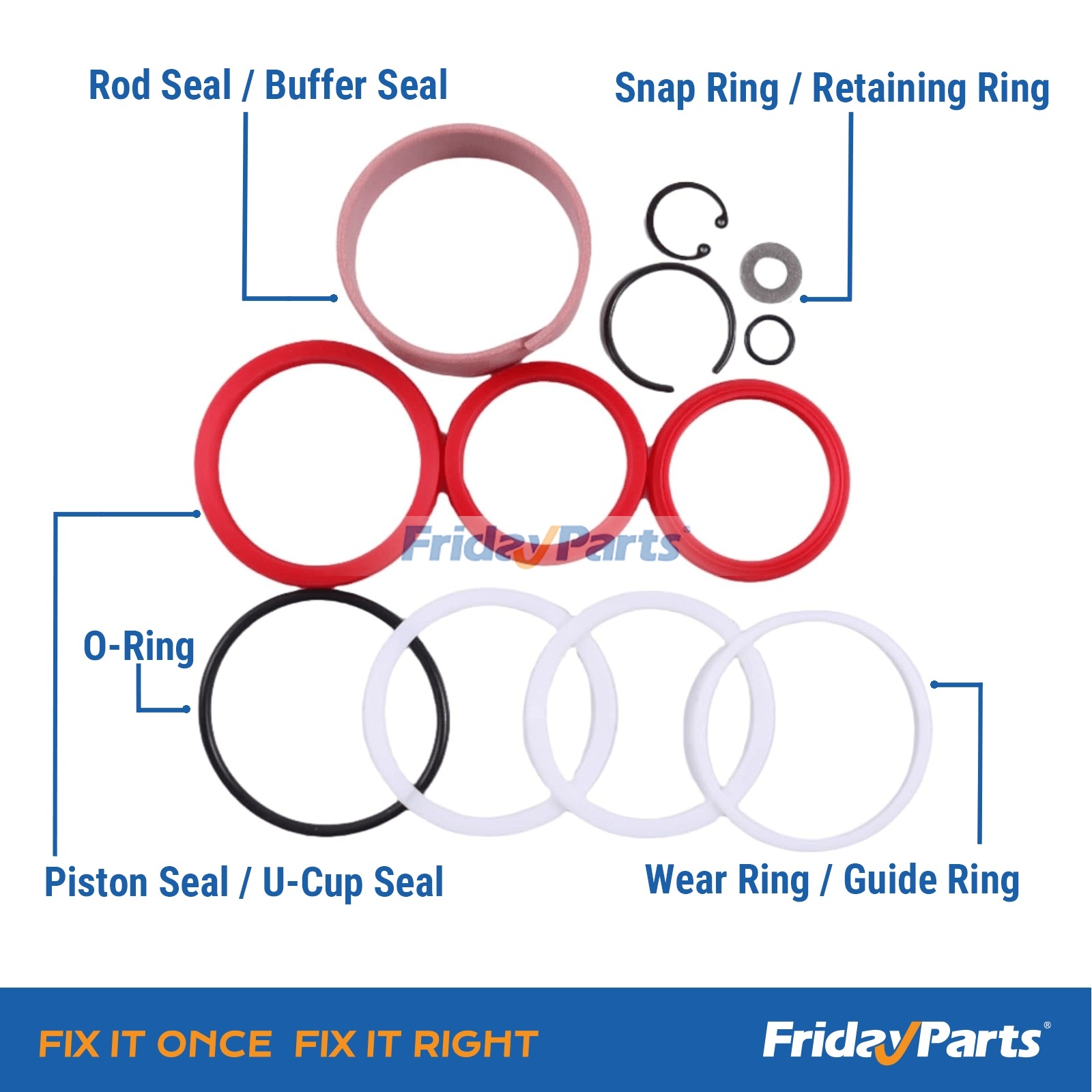  Lift Cylinder Overhaul Kit For Toyota