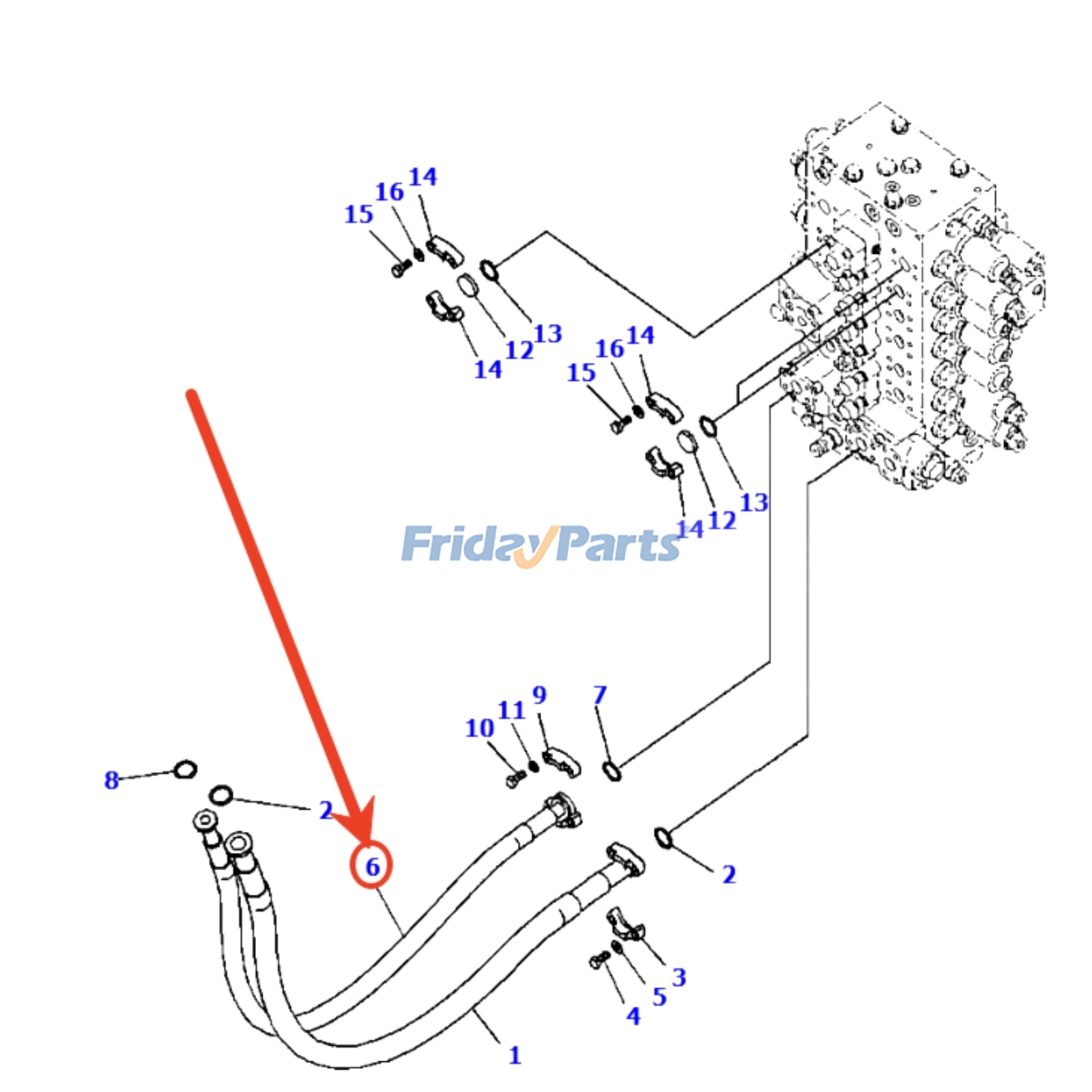 Line Hose for Excavator