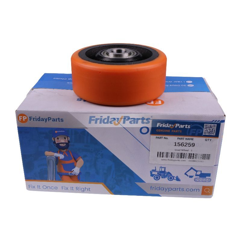 Roue de charge 156259 pour Toyota BT Order Picker PPO1500MX MO15 Pallet Gerbeur MPH16 MPL10 MPL12 PPH1600MX