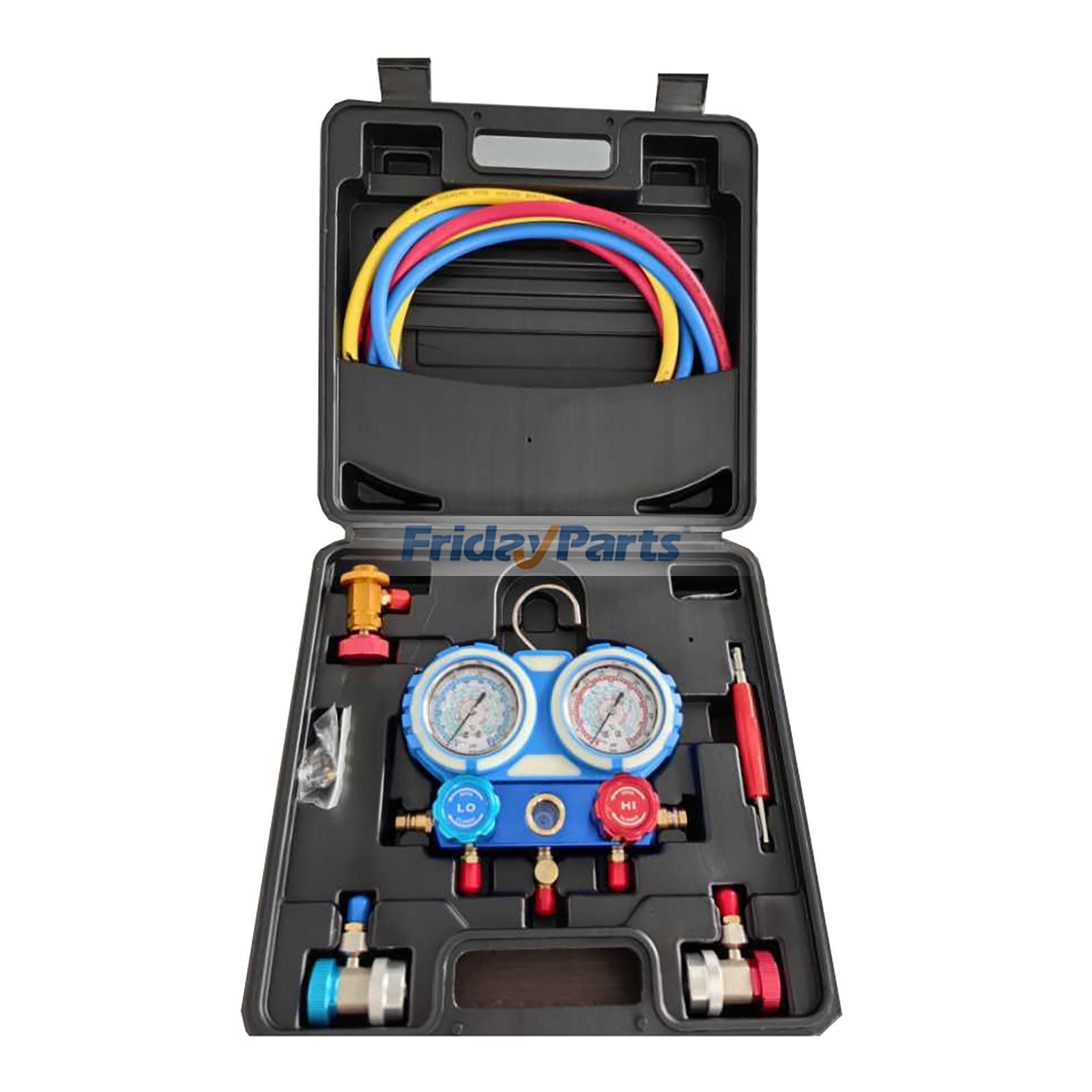 Low Level Configuration Double Gauge Valve FQ-9004 for Refrigerant R134A R22 R404A