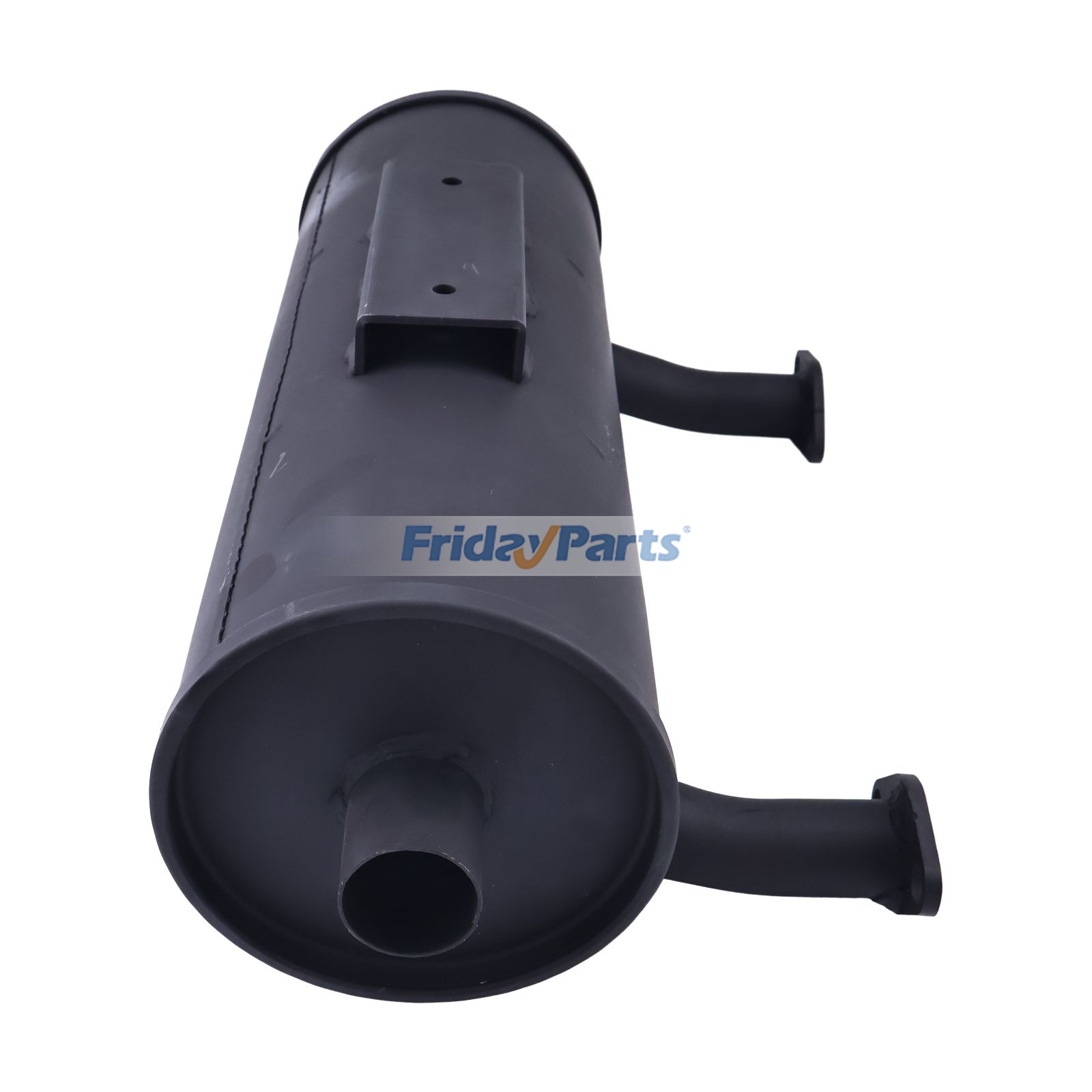 FridayParts Niedrig montierter Schalldämpferfilter, seitlicher gerader Kanister-Schalldämpfersatz