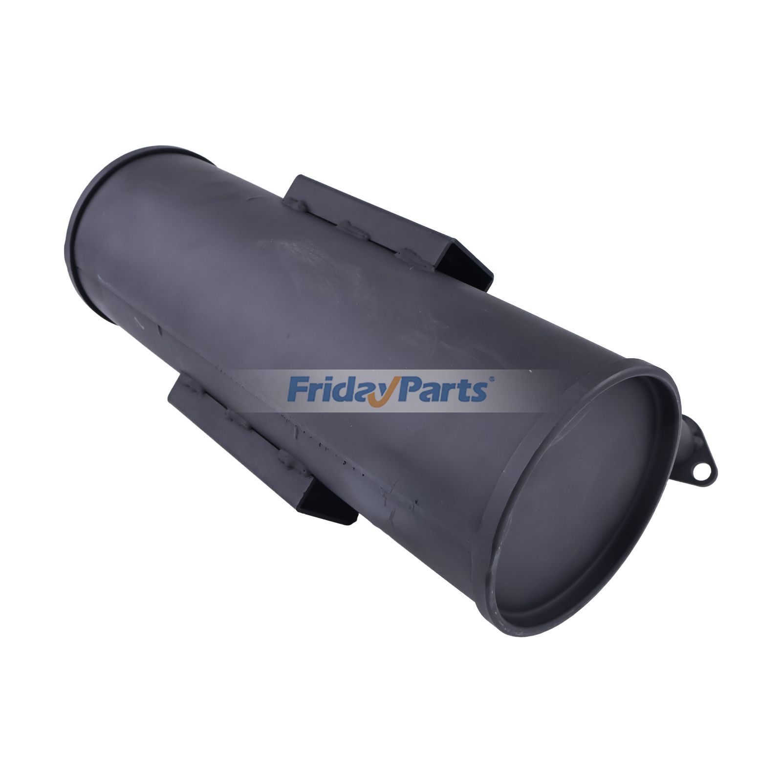 Niedrig montierter Schalldämpferfilter, seitlicher gerader Kanister-Schalldämpfersatzfür Motor