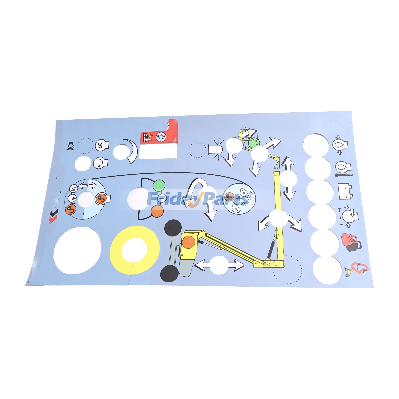 Lower Control Box Decal 307P216900 for Haulotte Boom Lift HA12PX HA16PX HA18PX HA20PX HA260PX Premium Quality with 3-Year Warranty