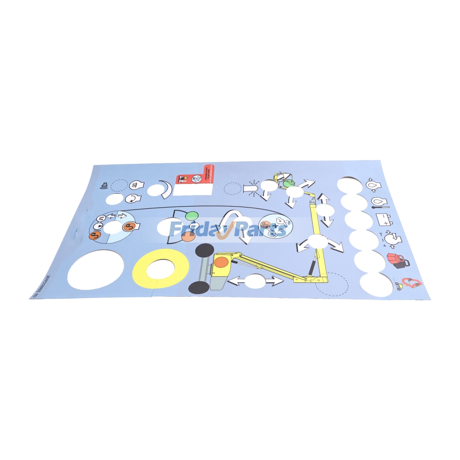 Aerial Work Platforms Lower Control Box Decal