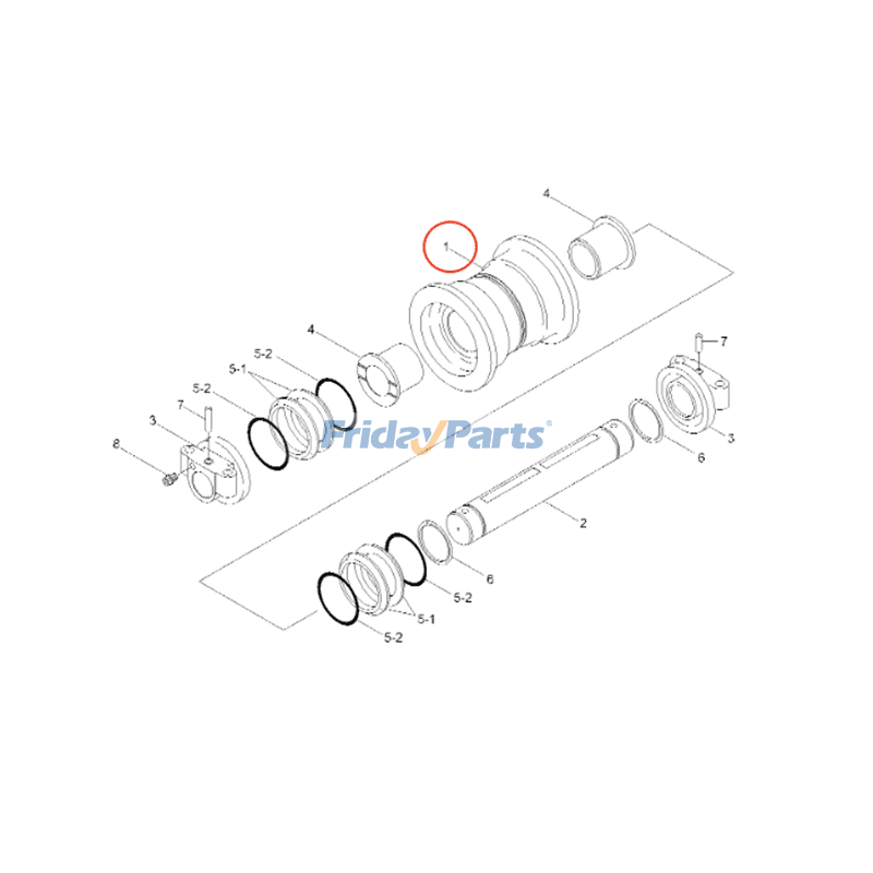 Lower Roller Assembly for Excavator