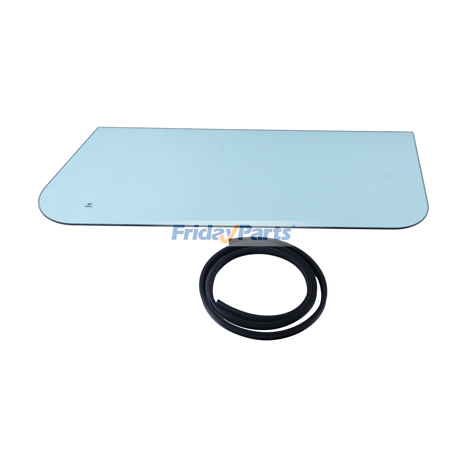 Lower Side Glass Window With Weatherstrip Seal for Loader