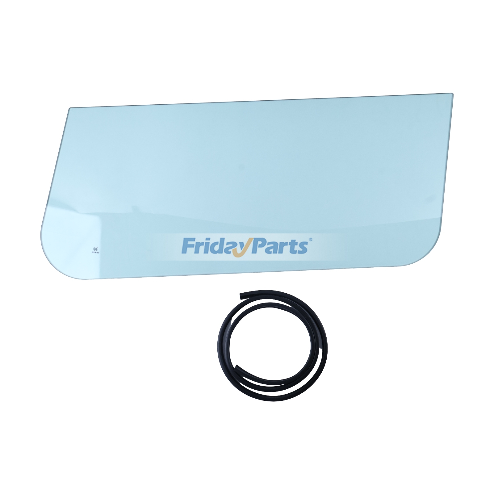 Loader Lower Side Glass Window With Weatherstrip Seal