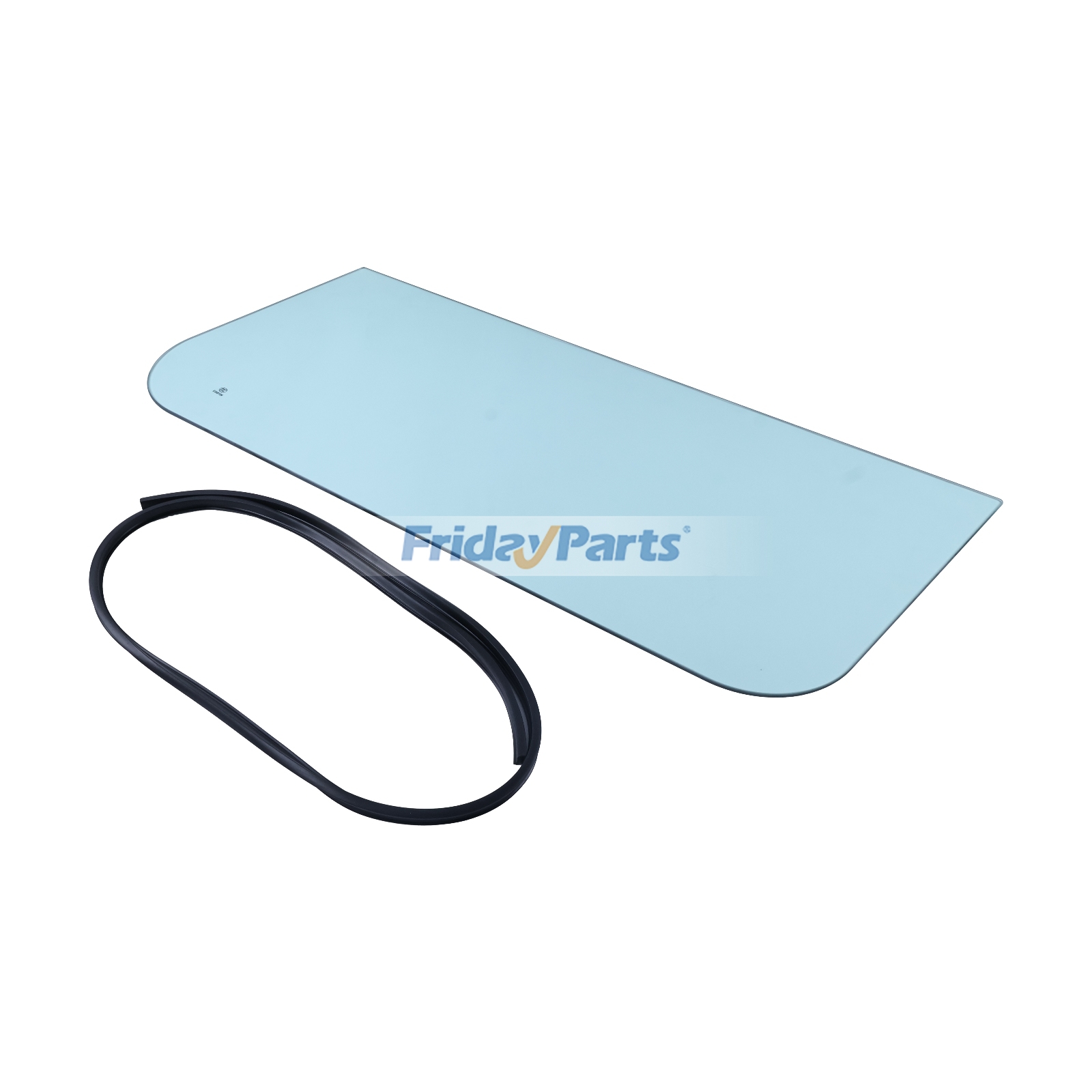 Lower Side Glass Window With Weatherstrip Seal compatible with Loader